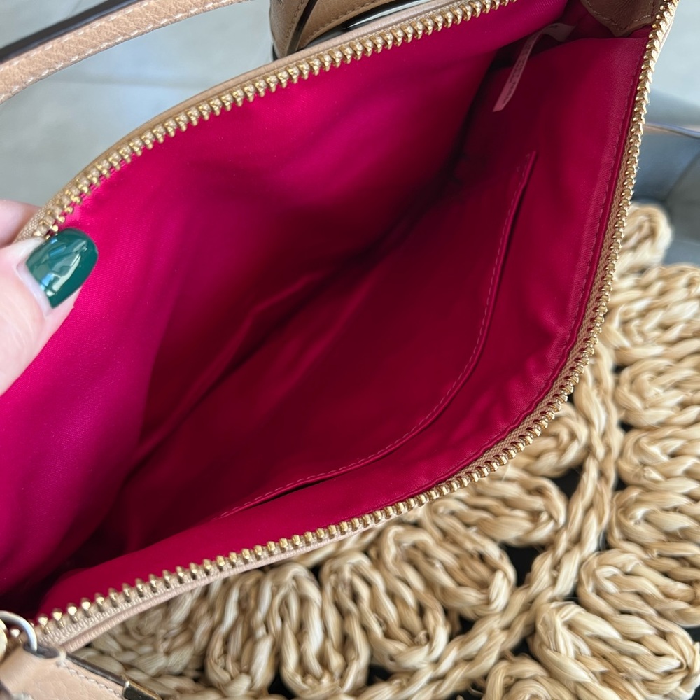 HP 🎉🎉🎉🎉Coach Tan Pebble Leather Women's Bag - Picture 4 of 6